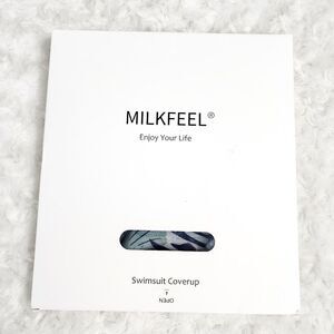 Milkfeel Floral Swimsuit Sarong Coverup Blue OSFA